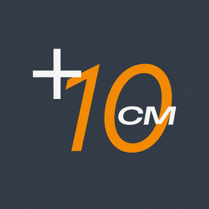 +10 cm
