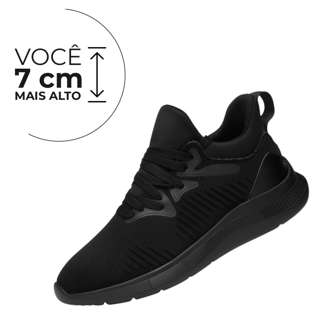 Tênis Casual Eclipse - Aumenta Altura 7cm - Preto - Masculino