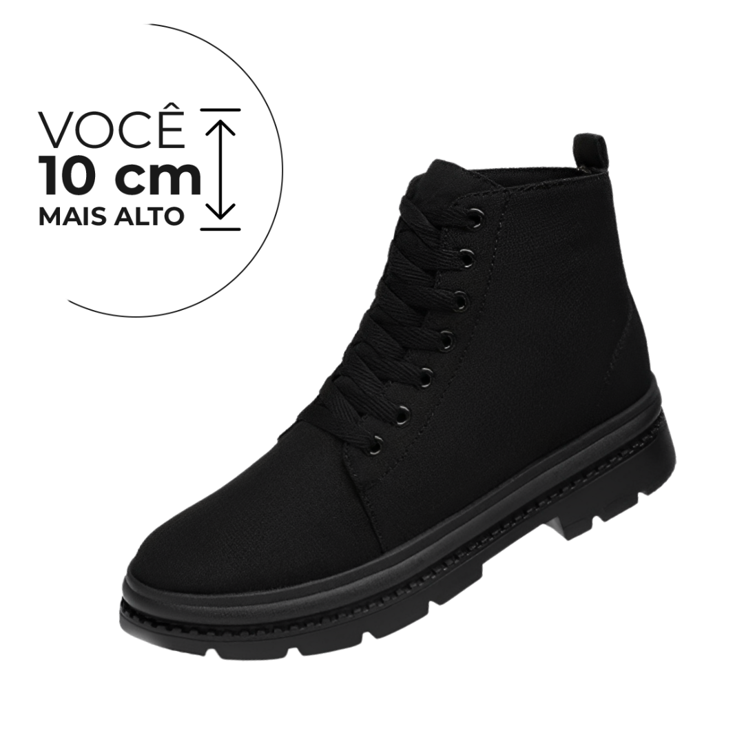 Bota Madrid - Aumenta Altura 10cm - Preto - Masculino