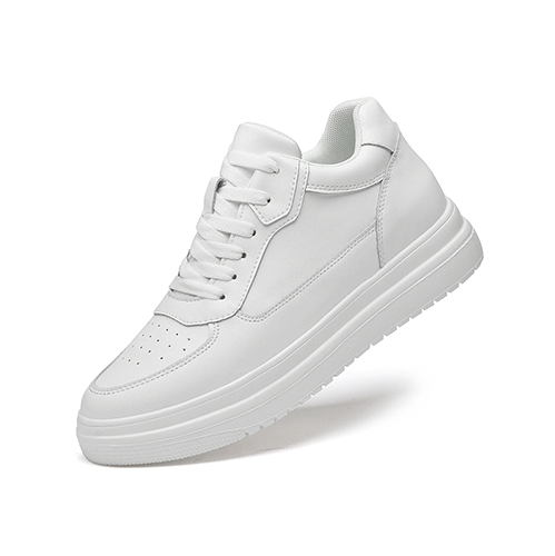 Tênis Casual - Aumenta Altura 8cm - Couro - Branco- Masculino2
